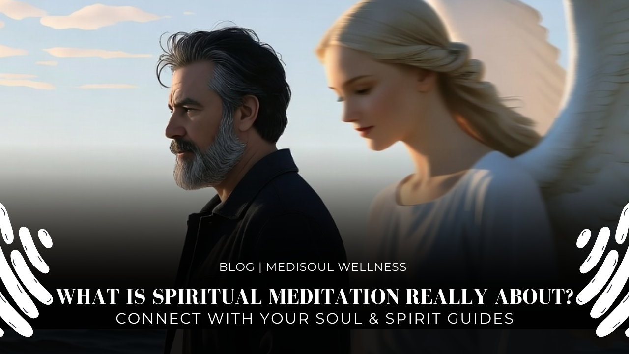A man on the beach with an angel